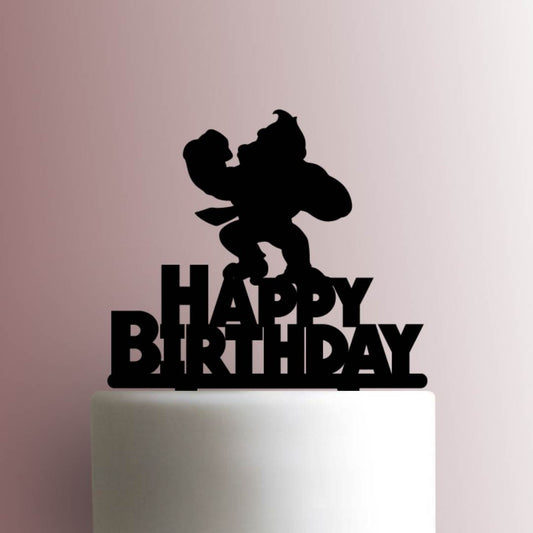 Donkey Kong Happy Birthday - Acrylic Cake Topper