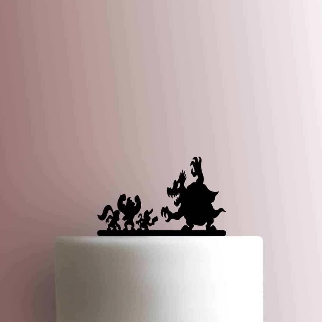 Donkey Kong vs King K Rool - Acrylic Cake Topper