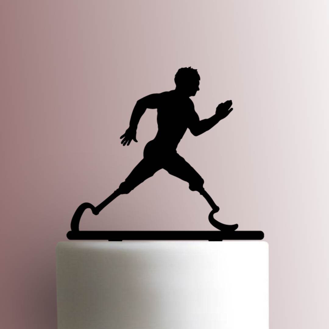 Double Amputee Runner - Acrylic Cake Topper