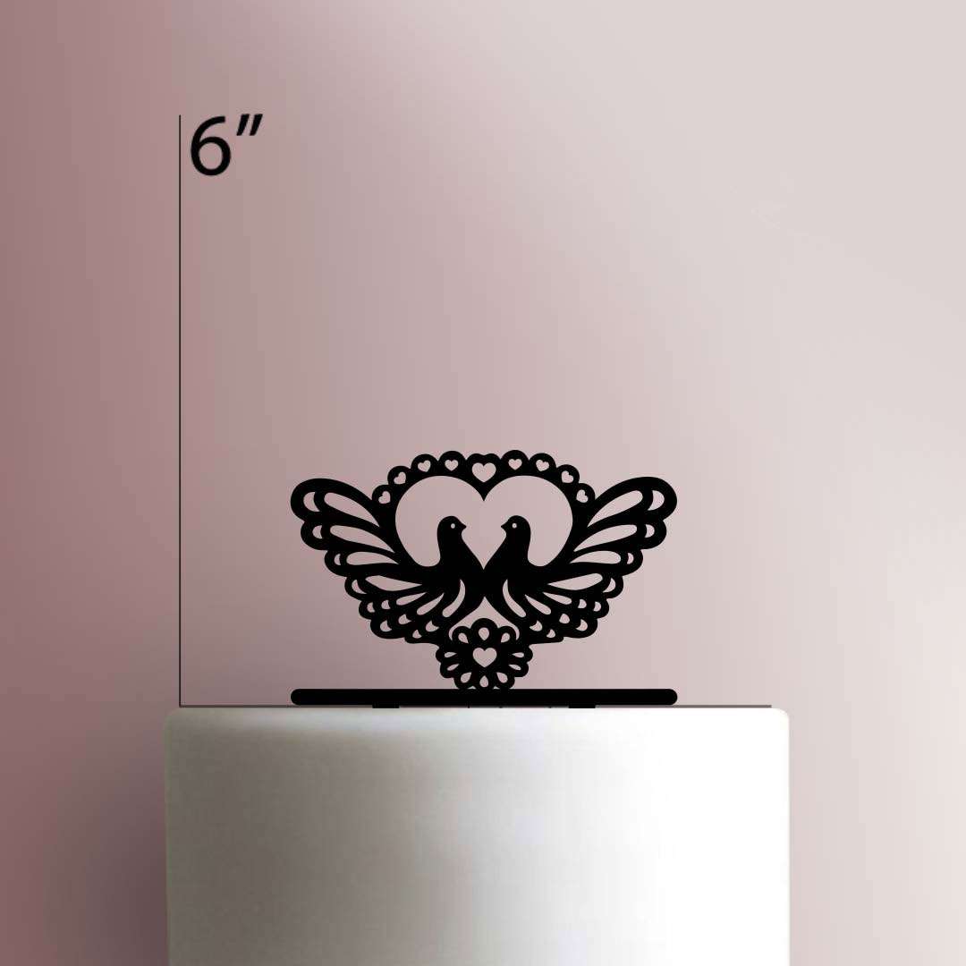 Doves- Acrylic Cake Topper