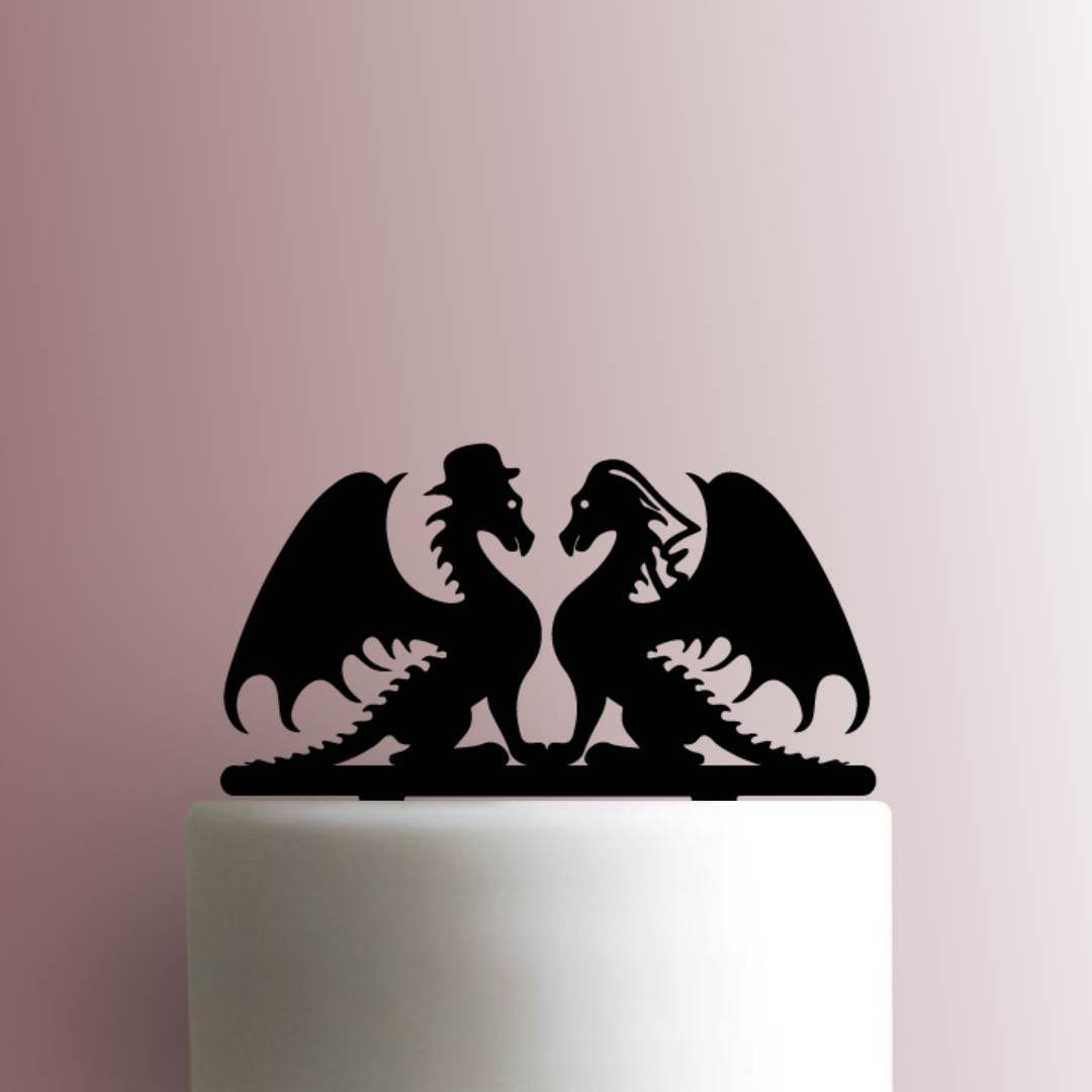 Dragon Wedding - Acrylic Cake Topper