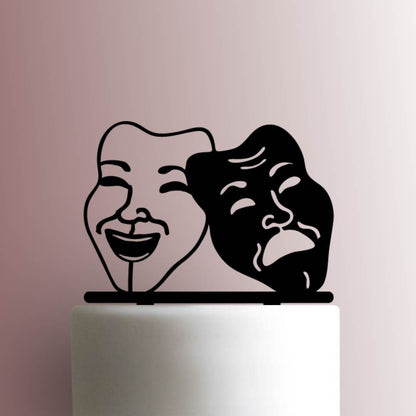 Drama Masks - Acrylic Cake Topper