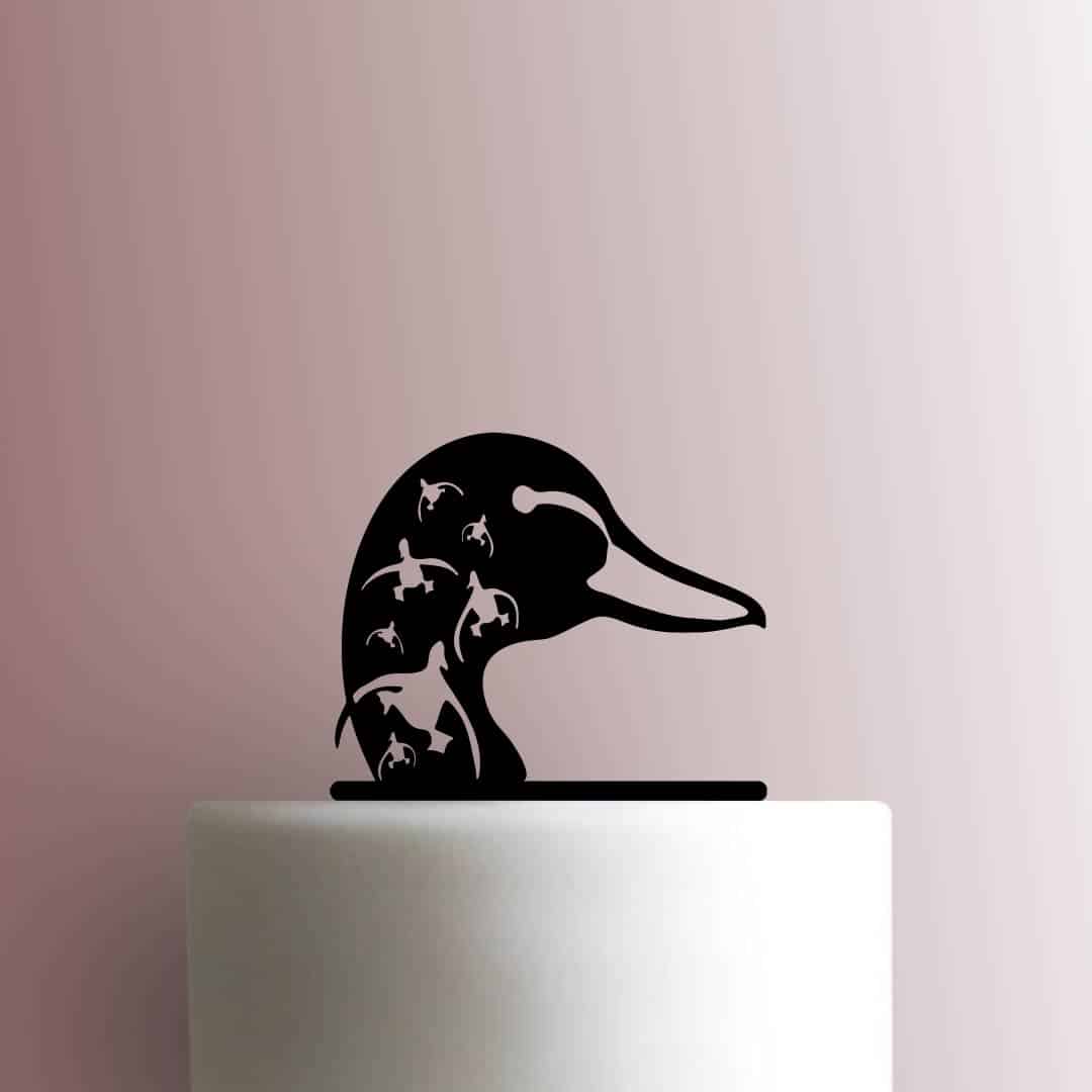 Duck Cameo - Acrylic Cake Topper