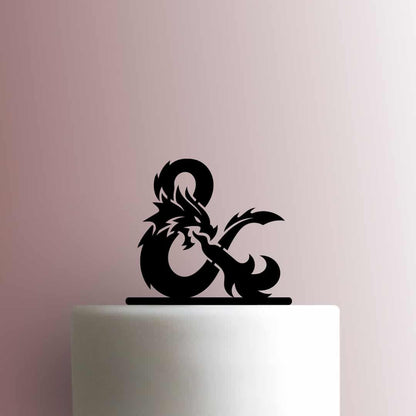 Dungeon and Dragons D&D Logo - Acrylic Cake Topper