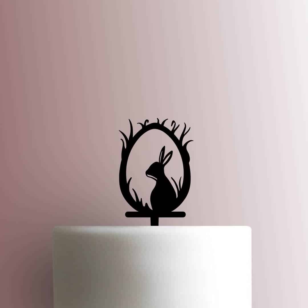 Easter Egg Bunny in Grass - Acrylic Cake Topper