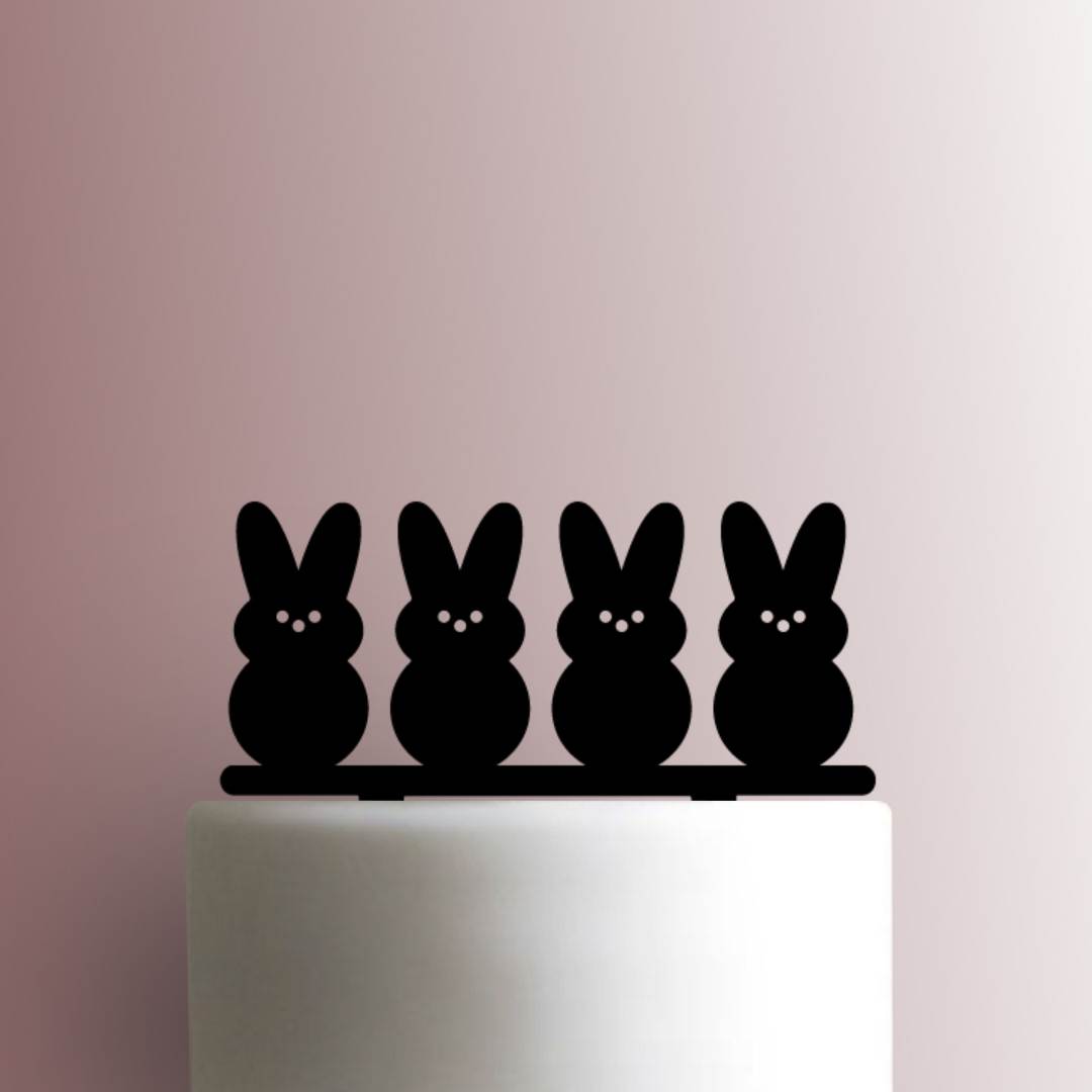 Easter ? Peeps Bunnies - Acrylic Cake Topper