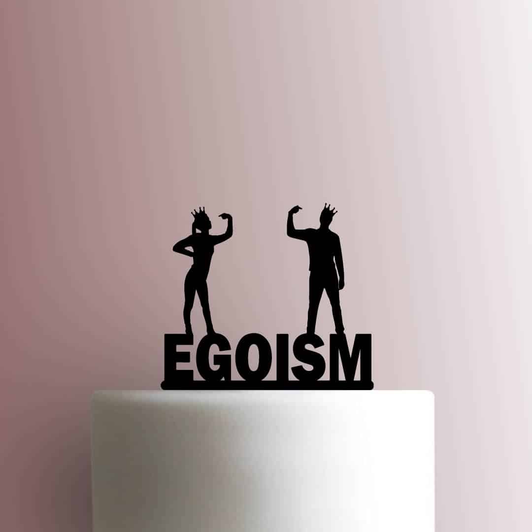Egoism - Acrylic Cake Topper