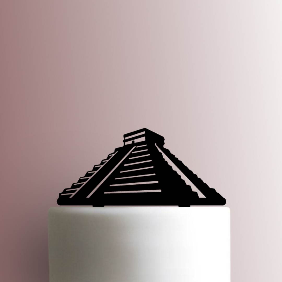 El Castillo Mesoamerican Pyramid - Acrylic Cake Topper