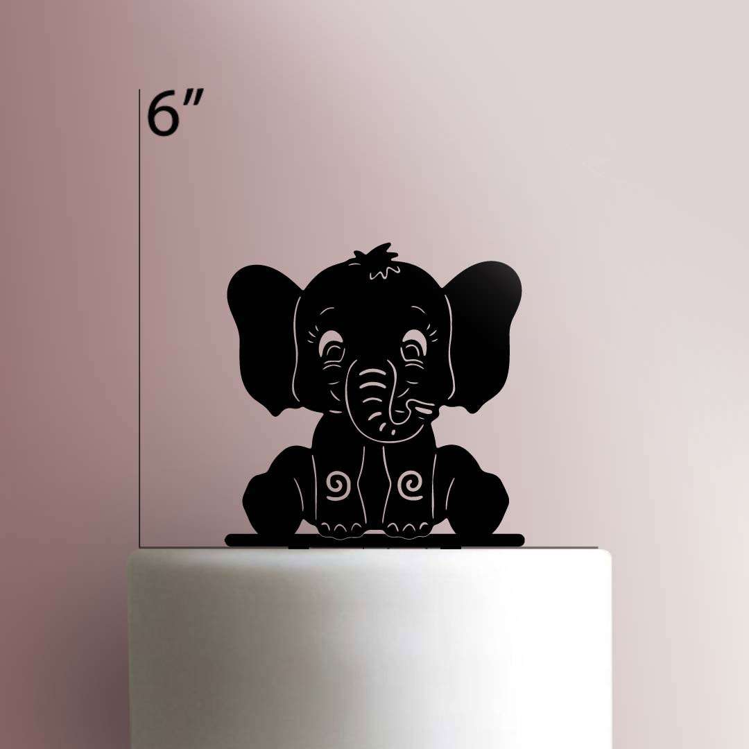 Elephant- Acrylic Cake Topper