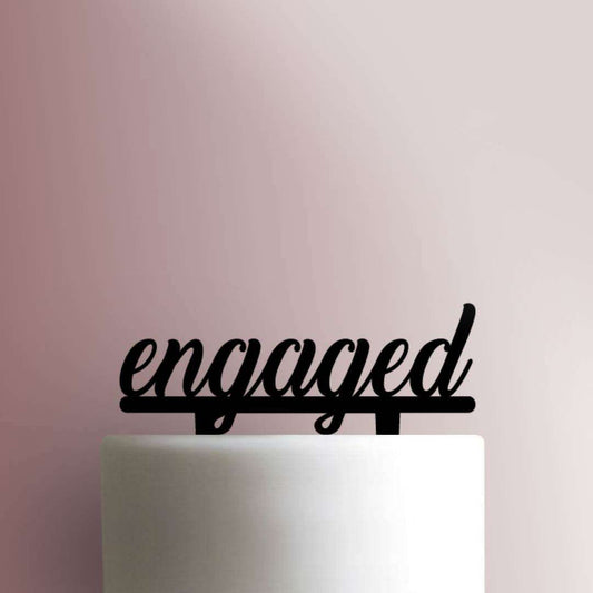 Engaged- Acrylic Cake Topper