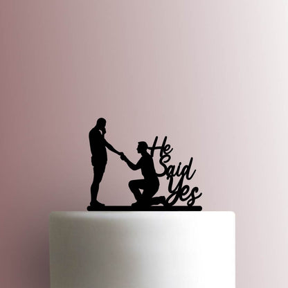 Engaged Couple - Acrylic Cake Topper
