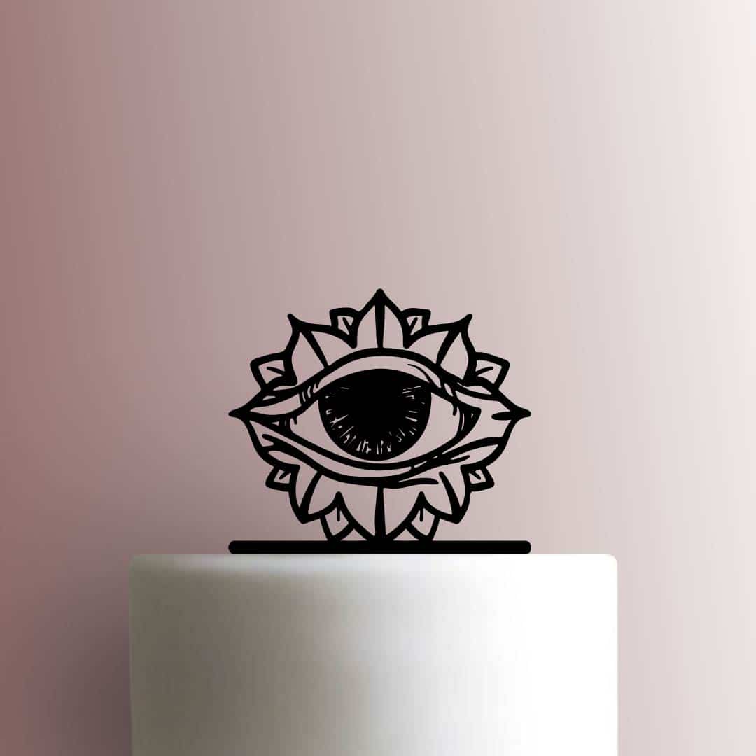Eye in Flower - Acrylic Cake Topper