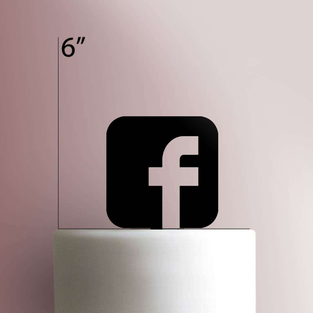 Facebook- Acrylic Cake Topper