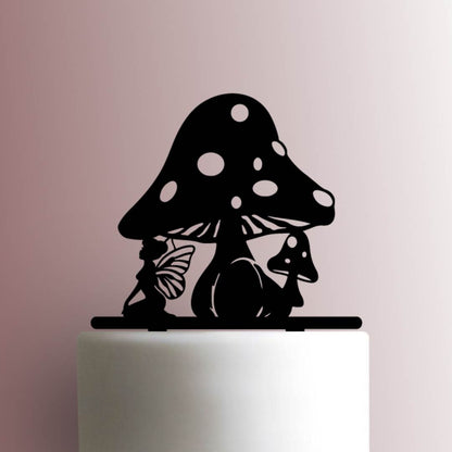Fairy under Mushroom - Acrylic Cake Topper