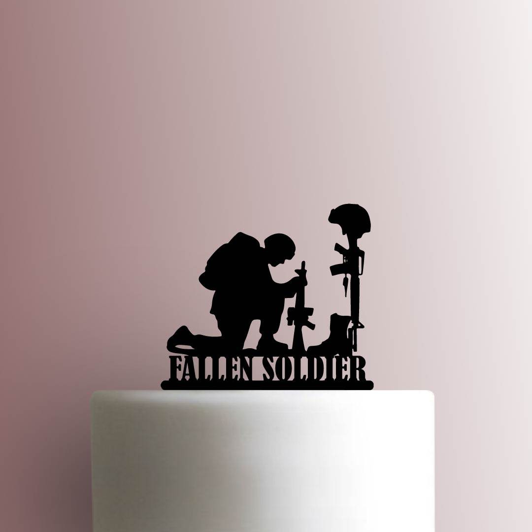 Fallen Soldier - Acrylic Cake Topper