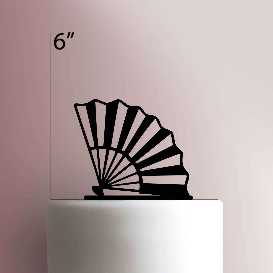 Fan- Acrylic Cake Topper