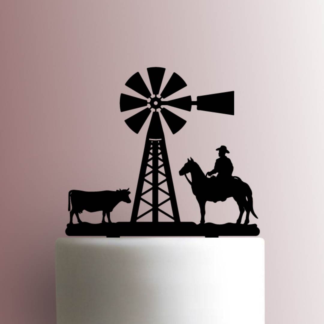 Farm - Acrylic Cake Topper
