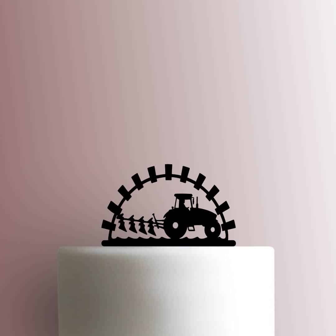Farmer on Tractor - Acrylic Cake Topper