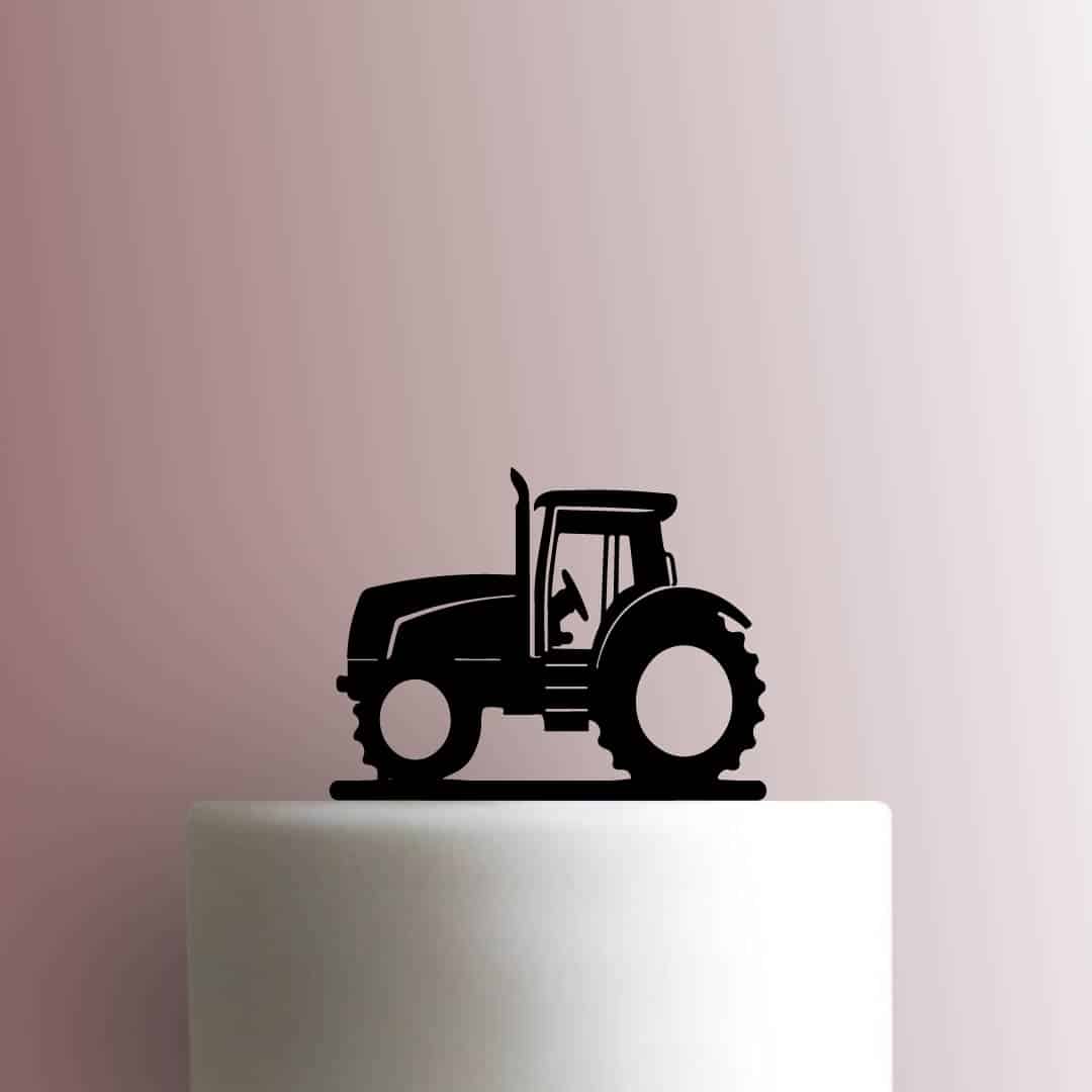 Farming Tractor - Acrylic Cake Topper