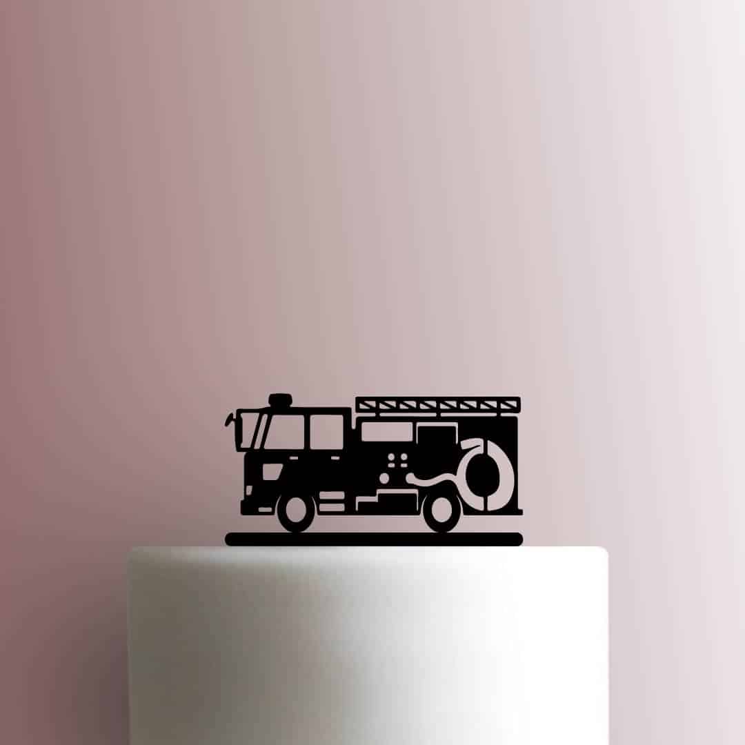 Fire Truck - Acrylic Cake Topper