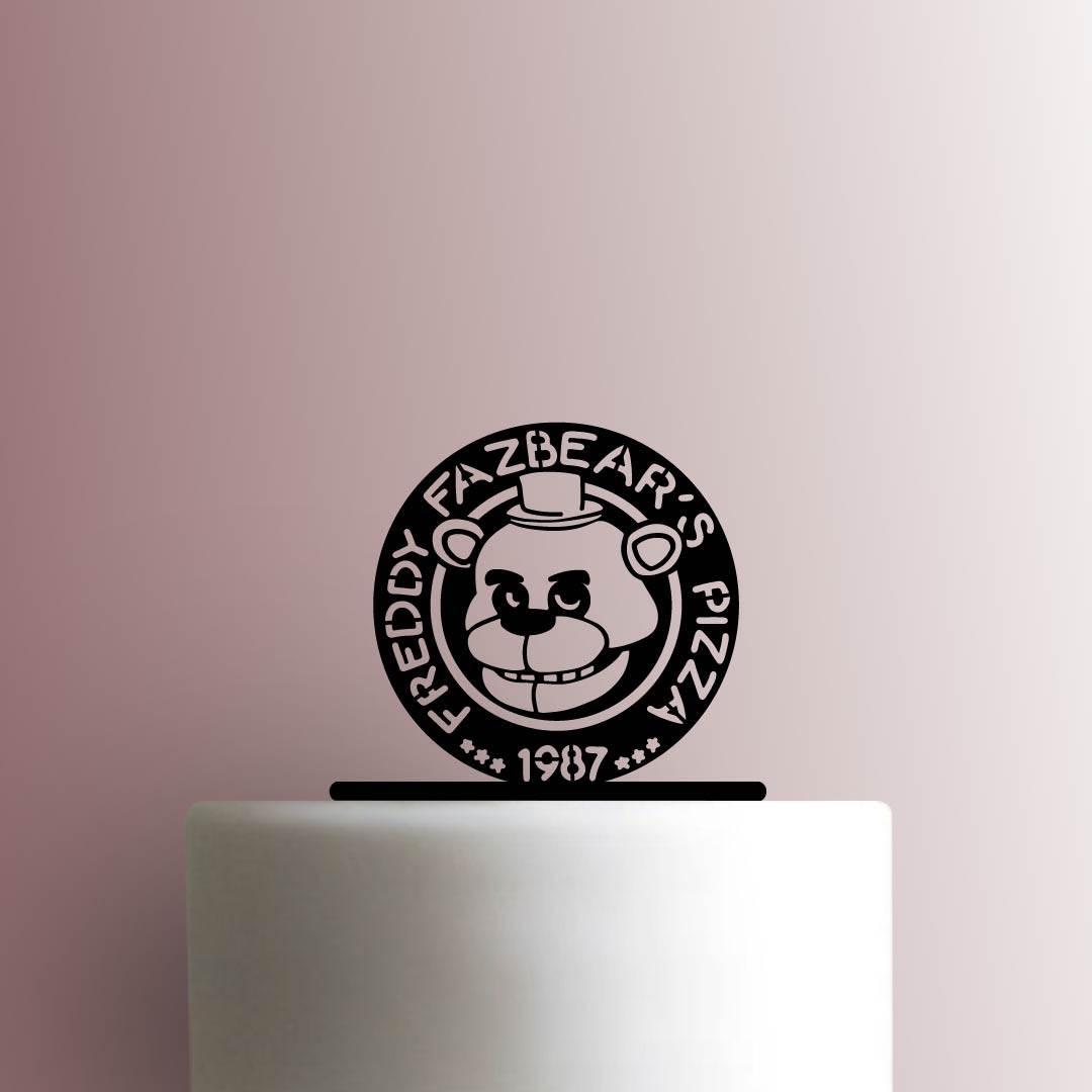 Five Nights at Freddys ? Freddy Fazbears Pizza - Acrylic Cake Topper