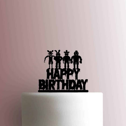 Five Nights at Freddys Happy Birthday - Acrylic Cake Topper
