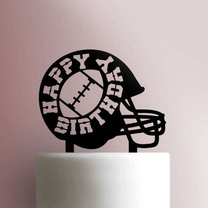 Football Happy Birthday- Acrylic Cake Topper