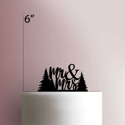 Forest Mr & Mrs- Acrylic Cake Topper