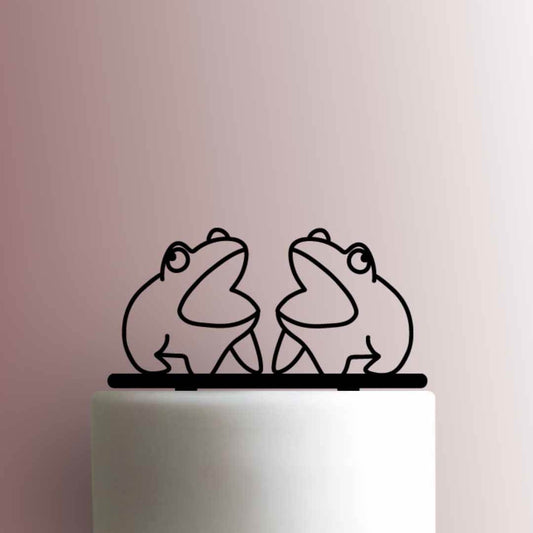 Frogs Croaking - Acrylic Cake Topper