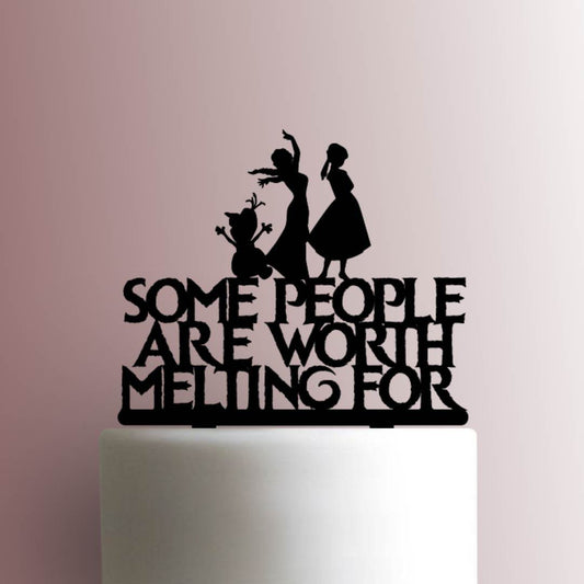 Frozen ? Worth Melting For - Acrylic Cake Topper