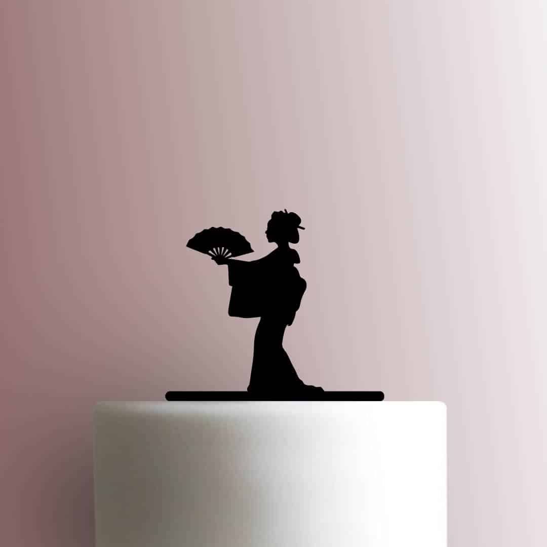 Geisha - Acrylic Cake Topper