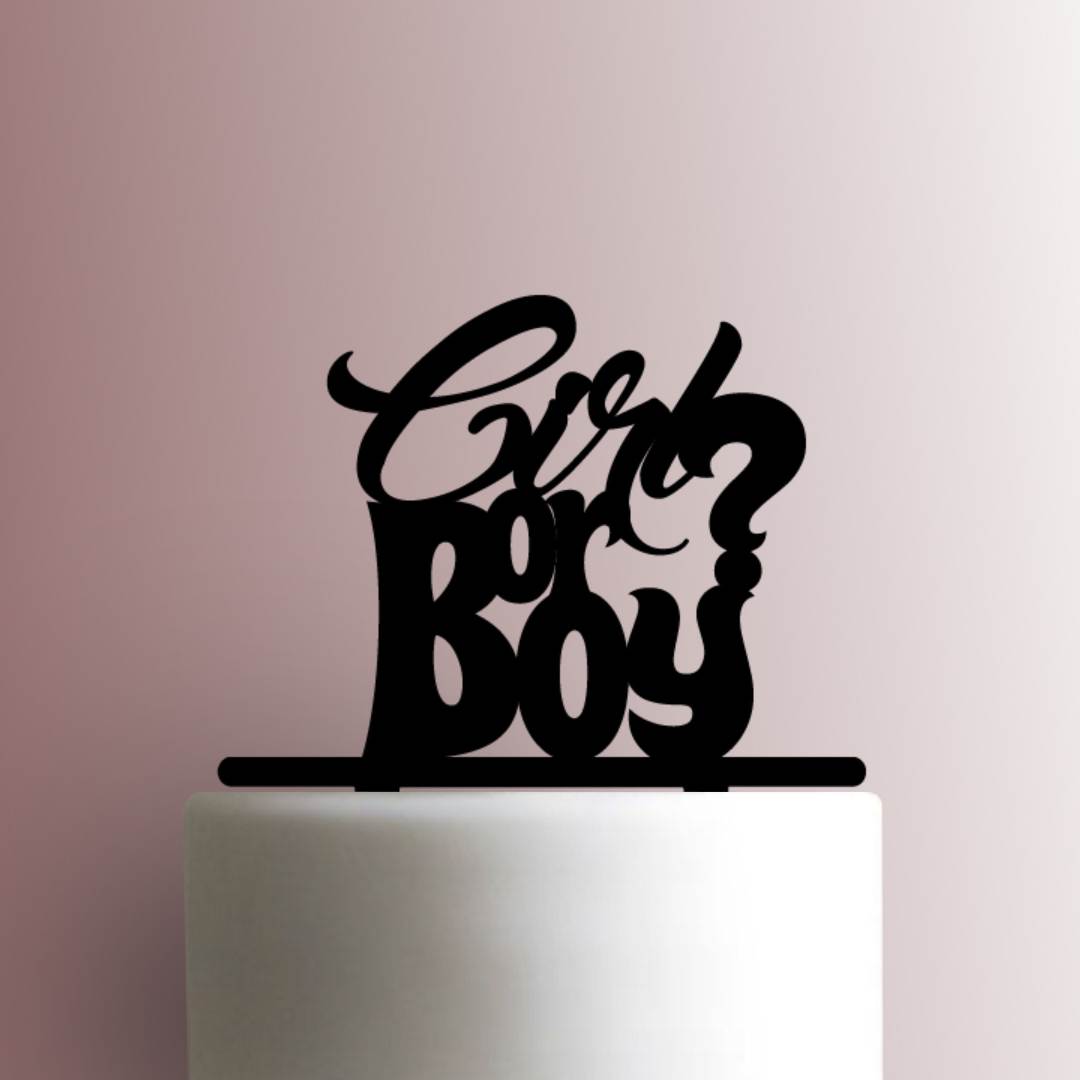 Gender Reveal- Acrylic Cake Topper