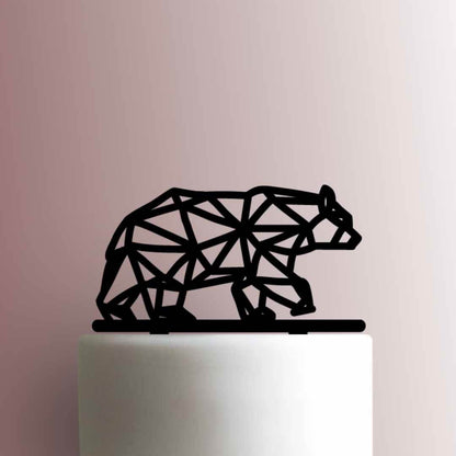 Geometric Bear Body - Acrylic Cake Topper