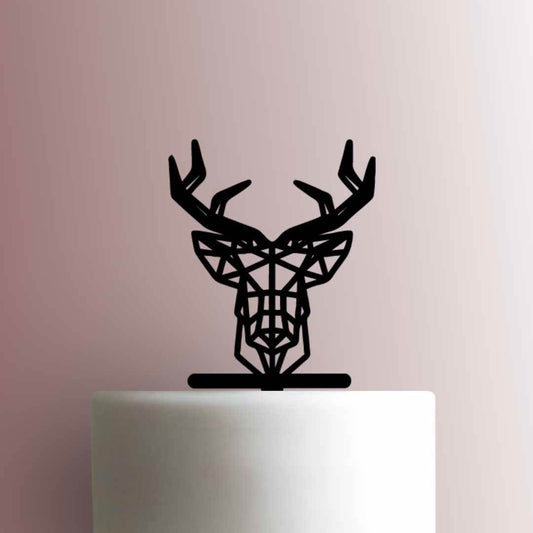 Geometric Deer Head - Acrylic Cake Topper