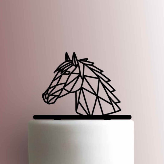 Geometric Horse Head - Acrylic Cake Topper