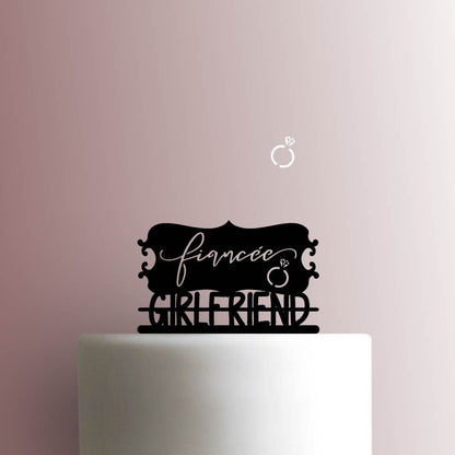 Girlfriend to Fiance - Acrylic Cake Topper
