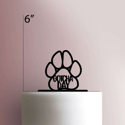 Gotcha Day Paw- Acrylic Cake Topper