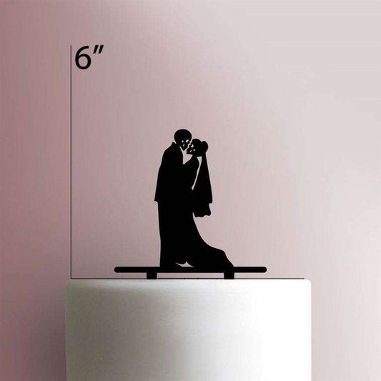 Gothic Skeleton Couple- Acrylic Cake Topper