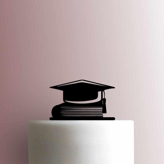 Graduation Cap with Book - Acrylic Cake Topper