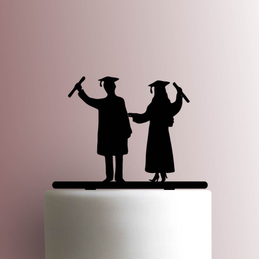 Graduation Couple - Acrylic Cake Topper
