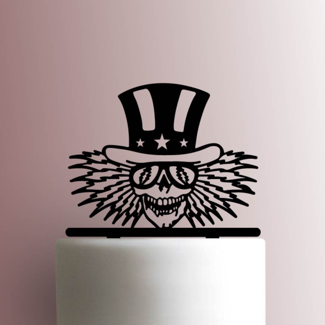 Grateful Dead ? Uncle Sam Skull - Acrylic Cake Topper