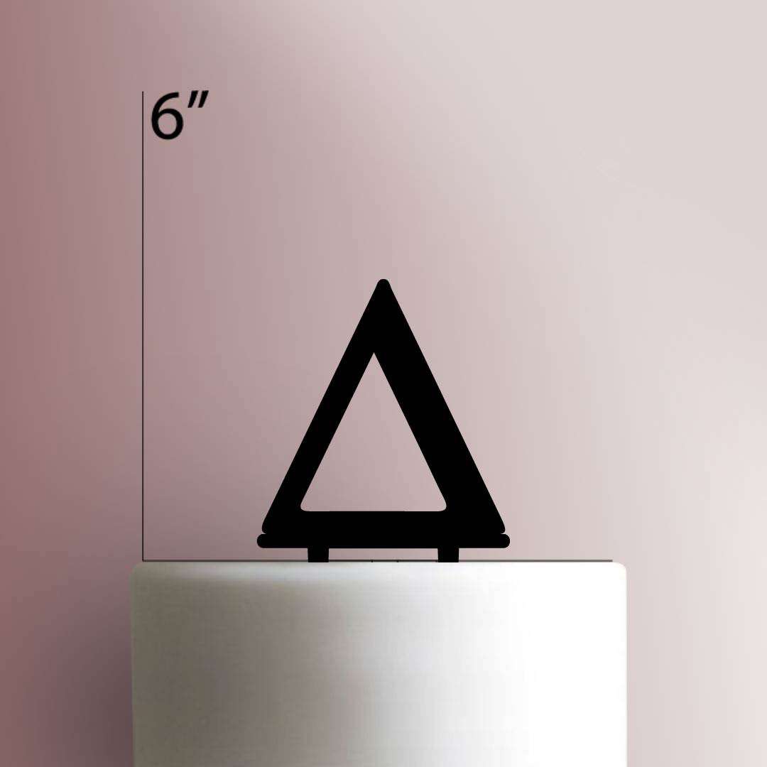 Greek Alphabet Delta- Acrylic Cake Topper