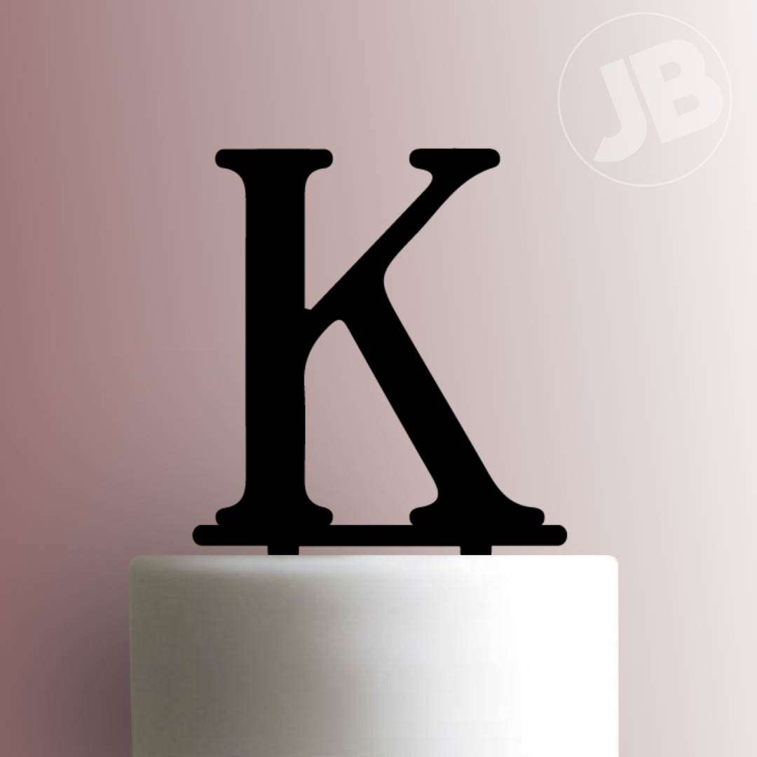 Greek Alphabet Kappa- Acrylic Cake Topper