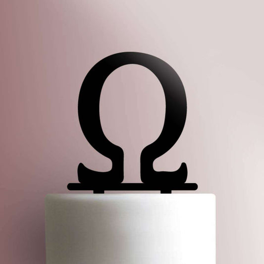 Greek Alphabet Omega- Acrylic Cake Topper