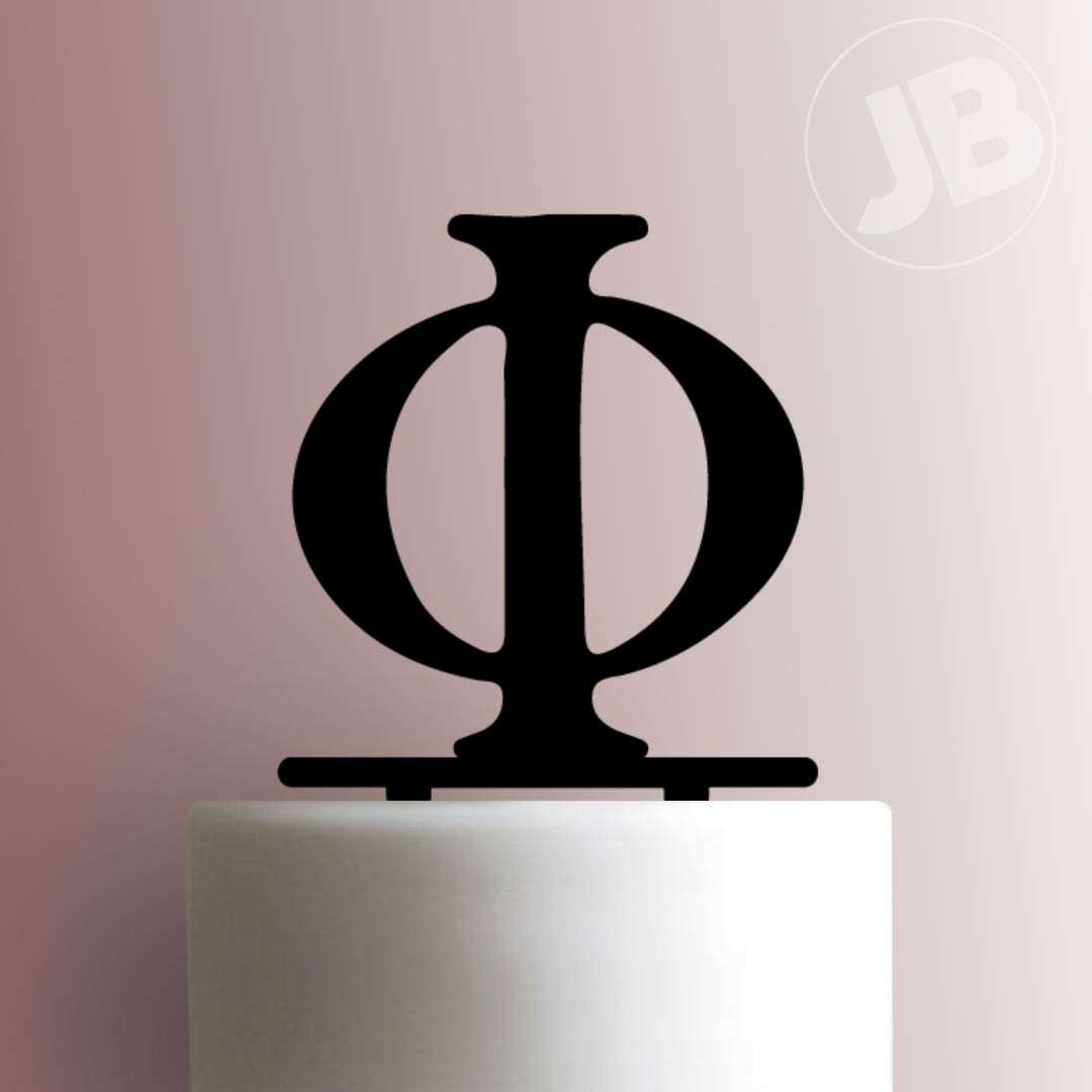 Greek Alphabet Phi- Acrylic Cake Topper