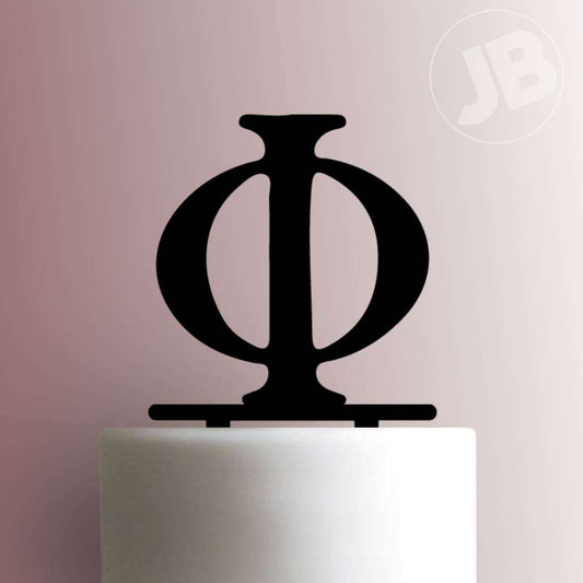 Greek Alphabet Phi- Acrylic Cake Topper