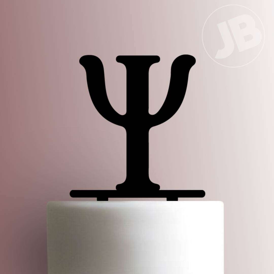 Greek Alphabet Psi- Acrylic Cake Topper