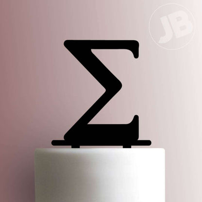 Greek Alphabet Sigma- Acrylic Cake Topper