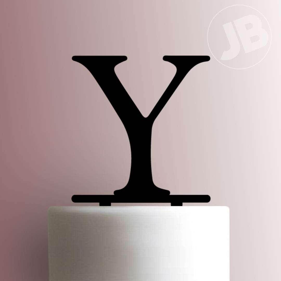 Greek Alphabet Upsilon- Acrylic Cake Topper