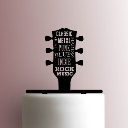 Guitar Music - Acrylic Cake Topper